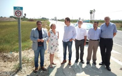 Finaliza la primera fase de las obras del carril ciclopeatonal de la carretera Catral-Dolores