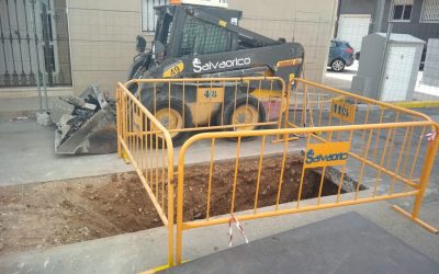 Comienzan las obras de reposición del colector del alcantarillado en la  calle Lucas Magro