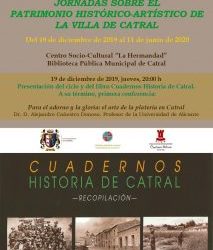 PRESENTACIÓN DEL CICLO Y DEL LIBRO «CUADERNOS HISTORIA DE CATRAL»