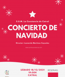 RESERVA «Concierto de Navidad» el 18 de Diciembre a las 19:00 h – Casa de Cultura