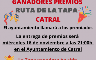 Ya tenemos a los ganadores de los premios de la Ruta de la Tapa de este año ‼️
