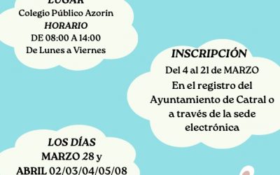 Inscripción para la Escuela de Pascua destinada a niños/as escolarizados/as