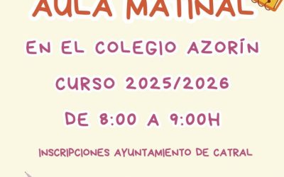 Aula matinal curso 2025/2026