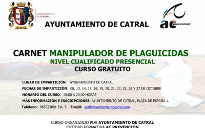 Curso gratuito para el carnet de manipulador de plaguicidas