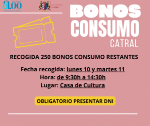 RECOGIDA 250 BONOS CONSUMO RESTANTES
