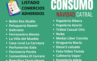 LISTADO PROVISIONAL DE COMERCIOS ADHERIDOS AL II BONO CONSUMO CATRAL:NAVIDAD 2022