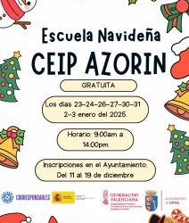 Inscripción a la escuela de navidad